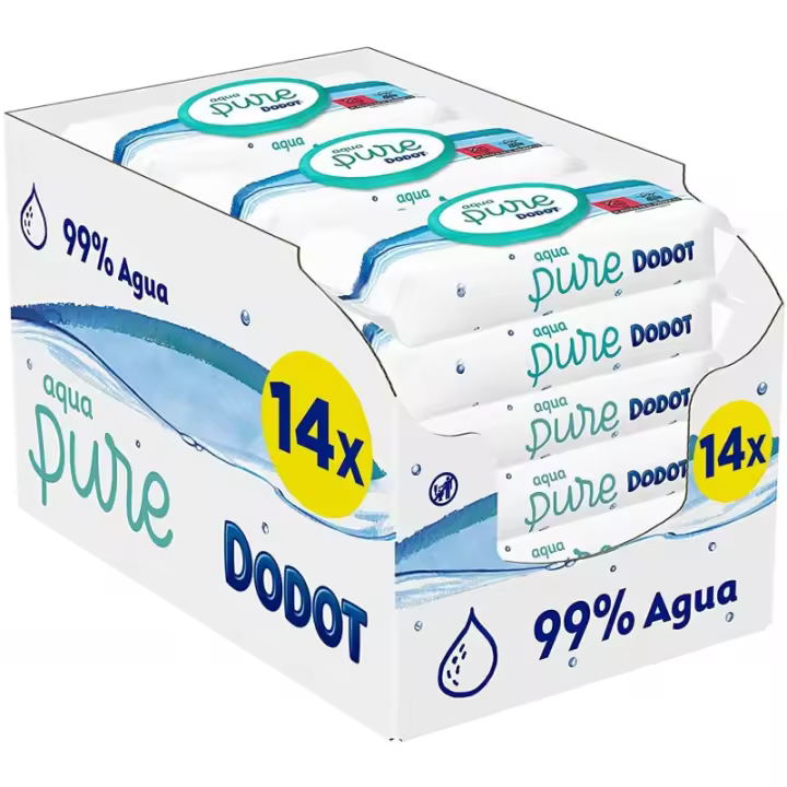 Toallitas Aqua Pure 672ud (14 x 48) Plastic Free - 1