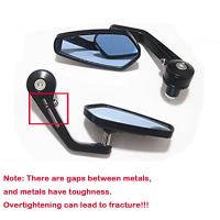 Espejo Retrovisor Azul Para Motocicleta Modificación 22mm Ovalado Adecuado Para Chunfeng NK250 Y NK650 Material Aleación De Aluminio Y Vidrio - details 2