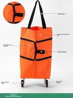 Carro De Compras Portátil Pequeño Para Uso Doméstico Con Ruedas Plegable Y Bolsa Trasera Iluminado Carrito De Compra Ligero - details 16