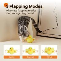 Juguete Eléctrico Para Gatos Juguetón Interactivo Con Pato De Peluche Y Sonido Automático Juguete Inteligente Para Mascotas - details 4