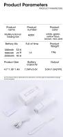 Ventilador Portátil De 2000mAh Mini USB Recargable Mano De Escritorio Silencioso Plegable Para Oficina Y Hogar Power Bank Air Cooler - details 12
