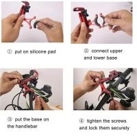 Soporte De Teléfono Para Bicicleta Y Motocicleta De Aluminio Rotativo 360 Grados Anti-deslizante Para iPhone Soporte De Navegación GPS De Metal - details 2
