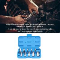 Podofo Juego profesional de 10 llaves de vaso de 12 puntas M4-M18 1/4"  3/8"  1/2" Kit de herramientas de reparación con estuche - details 0