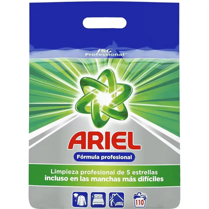 ARIEL DETERGENTE PROFESIONAL SACO 110 DOSIS POLVO - 1