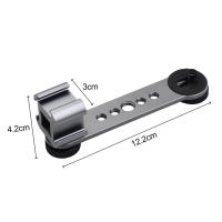 Andoer Soporte De Enchufe Frío Con Barra De Extensión Triplata 1/4 Pulgada Y 3/8 Pulgada Para Estabilizador De Gimbal Trípode Luz De Flash Cámara - details 1