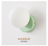 Lámpara De Pared Estilo Nórdico Crema Moderna Y Minimalista Para Pasillo Y Dormitorio Luz Colgante Creativa Francesa Roja Popular En Internet - details 10