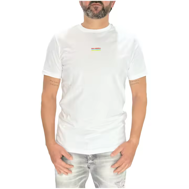 Camiseta KARL LAGERFELD de Manga Corta con Logo Engomado en Relieve Color Blanco - 1