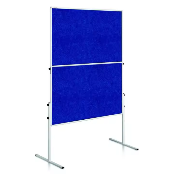 ECONOMY Pizarra de presentación 150x120 cm Fieltro azul - 1