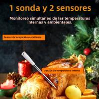 Termómetro De Carne Para Parrilla Y Cocina Inalámbrico Bluetooth Recargable Con Probing Impermeable Longitud De Alcance 800FT - details 5