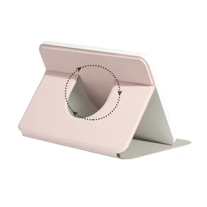 Espejo De Maquillaje Con Luz LED Recargable Y Sensor Táctil De Intensidad Ajustable Rotación De 360 Grados Funda De Cuero Impermeable - 1