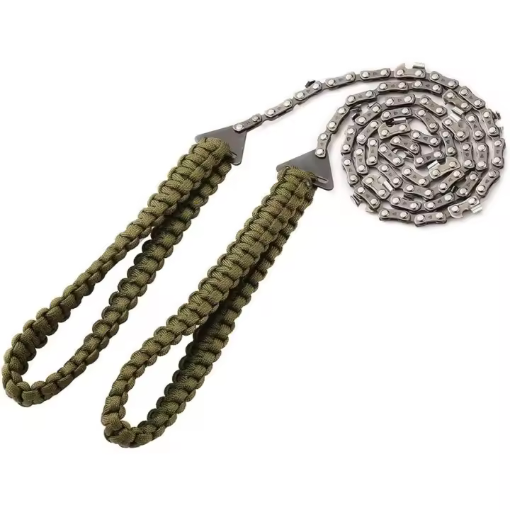 Portátil Motosierra de Mano y Mango de Paracord Plegable Sierra de Acero Inoxidable Para Ramas Y Pequeños ÁRboles Supervivencia Camping Jardin - 1