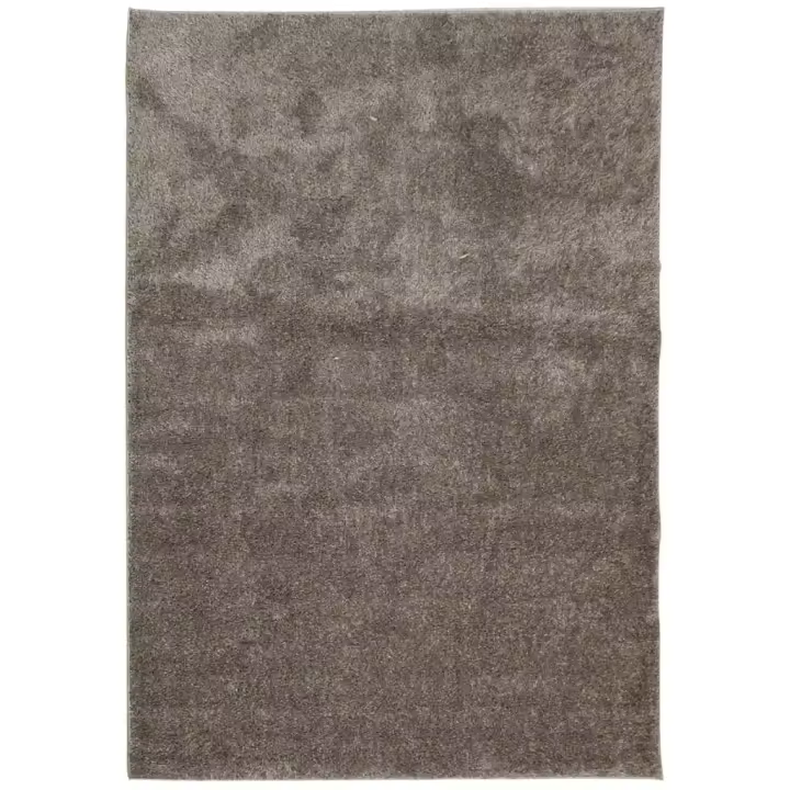 vidaXL Alfombra pelo largo aspecto brillante ISTAN 160x230 cm Color Antracita,  Beige,  Crema y mas Alfombras de área  Alfombra de Piso para Sala de Estar Dormitorio Habitación Salón - 1