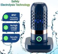 Purificador de Frutas y Verduras con Tecnología de Iones OH, Esterilización en Forma de Cápsula, Temporizador Mecánico, Capacidad de 8L, para Limpiar Granos, Arroz, Carne y Mariscos (Azul) - details 5