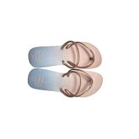 HAVAIANAS CHANCLAS DEDO H. FLAT DUO IRI FC  BEIGE / ROSA VALET - details 1