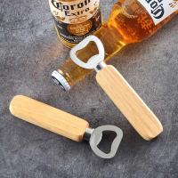 Abrebotellas De Madera Con Manija 1-40PCS Eco-amigable Acero Inoxidable Abrebotellas De Madera Sólida Para Cerveza - details 0