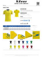 Camiseta Deportiva Zeus SHIRT MIDA  Camiseta de fútbol  Unisex, adulto y niño  Varios Colores - details 0
