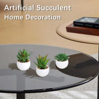 XIYA FLOWER Suculentas De Aloe Vera Artificiales En Estilo Moderno Con Maceta De Plástico Blanco Para Decoración Del Hogar Material PE - details 5