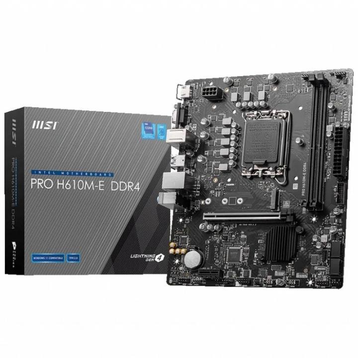 MSI PRO H610M-E memoria DDR4