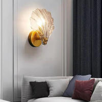 Lámpara De Pared De Vidrio Simple Para Dormitorio Y Sala De Estar Iluminación De Pasillo Interior Decorativa Fijación AC 220V E14 - details 5