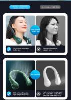 Ventilador portátil para colgar en el cuello, dispositivo de refrigeración USB sin hojas, banda para el cuello de 360 grados, 78 salidas de aire envolvente, recargable, 4000Mah - details 1