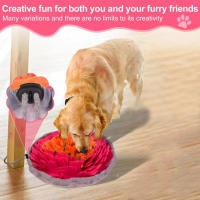 Pad De Olfateo Para Perros De Terciopelo Lavable Y Plegable Juego Lento De Alimentación Tapete De Entrenamiento Para Perros Interactivo - details 14