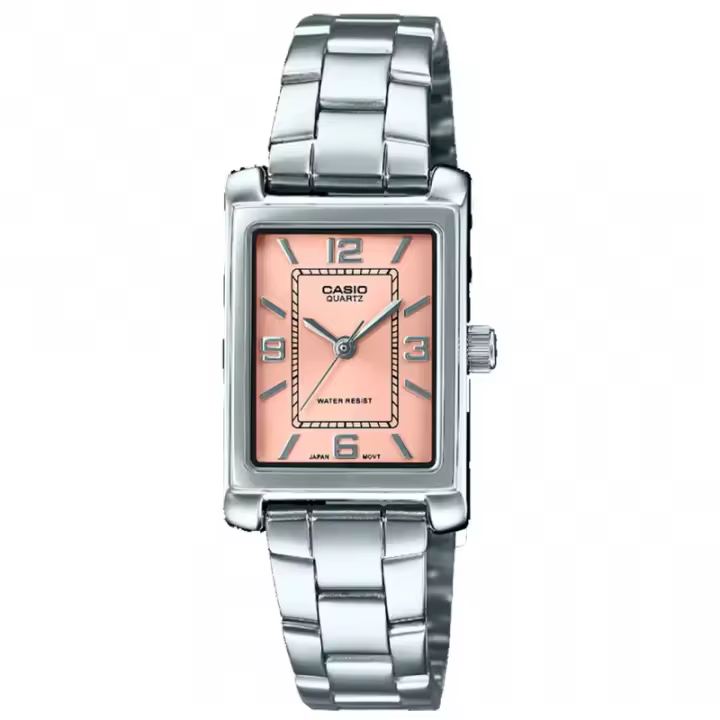 Casio  Ltp-1234dd-4adf Reloj De Pulsera Analógico Para Mujer Color Salmon - 1