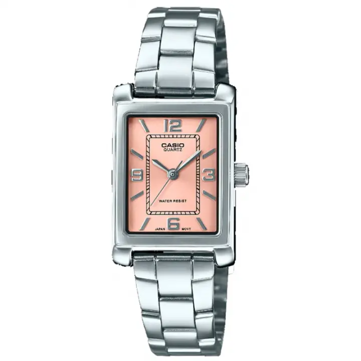 Casio  Ltp-1234dd-4adf Reloj De Pulsera Analógico Para Mujer Color Salmon - 1