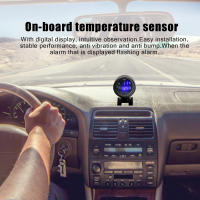 Gauge Digital LED Redondo Para Coche Camión Moto 2 En 1 Temperatura Y Voltaje Medidor De Temperatura Y Voltaje 12V 24V - details 2