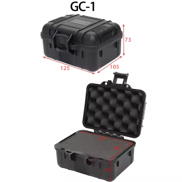 Caja De Herramientas Plástica Impermeable Y Antichoque Caja De Instrumentos Segura Protectora Portátil Para Exteriores - 1