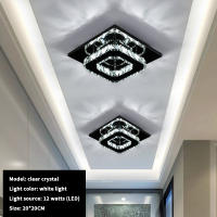 Lámpara De Techo Moderna Nórdica Con Cristales LED Para Sala Comedor Pasillo Cocina Decorativa Blanco Instalación Suelta - details 2