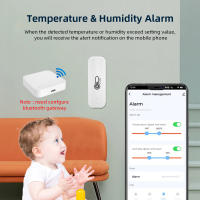 Sensor De Temperatura Y Humedad Bluetooth Mini Compatible Con APP Remota Tuya Termómetro Y Higrómetro Para El Hogar - details 6