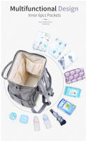 Bolso De Diáspares Para Bebé Insular Gran Capacidad Bolsa De Camarón Para Carrito De Supermercado Estilo Mochila Para Mamá En Embarazo - details 5