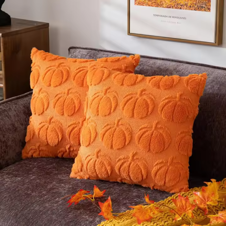 Cubiertas De Cojines De Terciopelo Verde Suave Para Sofá Estilo Sencillo Decoración De Sala De Estar Fundas De Cojines De Primavera Para El Hogar - 1