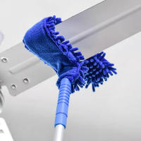 Kit De Limpieza De Hojas De Ventilador De Techo Con Microfibra Cepillo Flexible Para Alta Altura Eliminación De Polvo Y Cobertizos - details 4