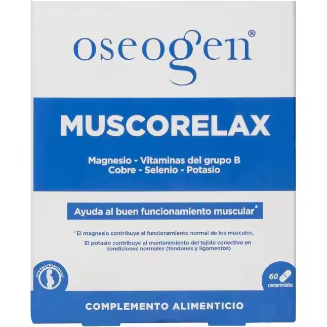 DRASANVI OSEOGEN MUSCORELAX 60 COMPRIMIDOS - AYUDA AL BUEN FUNCIONAMIENTO MUSCULAR - 1