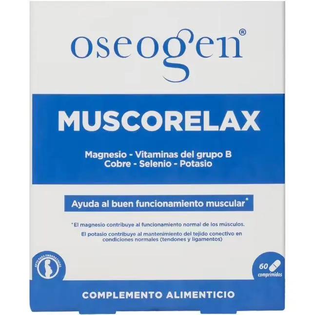 DRASANVI OSEOGEN MUSCORELAX 60 COMPRIMIDOS - AYUDA AL BUEN FUNCIONAMIENTO MUSCULAR - 1