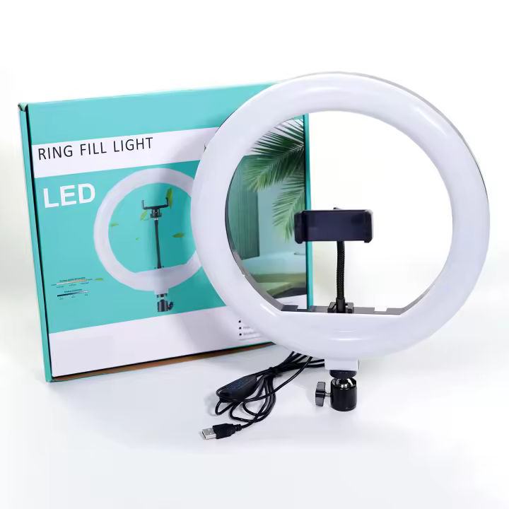 Aro de luz Led de 30 cm de diámetro | Anillo de luz de 12 Pulgadas para teléfonos móviles o cámaras | Selfies, Fotografía, Maquillaje, Youtube, TIK Tok Live | Cable USB y Mando | Marca RevolutionLine - 1