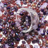 Lote De 30 Piezas De Pendantes De Cristal Lloro 8x12mm Colores Mixtos Para Creación De Joyas DIY Accesorios De Vidrio En Forma De Perla - details 8