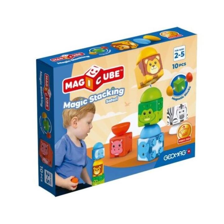 MAGICUBE STACKING SAFARI 10 JUEGO DE IMANES