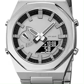 Relojes de hombre, relojes de negocios para hombre, cronógrafos con movimiento de cuarzo analógico. - 1