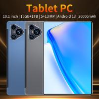 New Original 5G 2025 10.1-inch Android Tablet 16GB RAM 1TB ROM Android 13.0 20000mAh WiFi 14 Core HD Large Screen Dual SIM Card 5MP 13MP Office Learning GPS Bluetooth with Keyboard Comes with Bluetooth Earphones Low Price Hot Sale - details 0