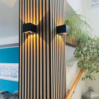 Lámpara De Pared LED Recargable Con Control Remoto Y Luz RGB Iluminación Ajustable Sin Cable Decoración Moderna Para El Hogar - details 13