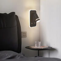Lámpara De Pared LED Rotativa Con USB Y Sombrilla De Acrílico Cuerpo Metálico Para Habitación Hotel Estilo Moderno Con Iluminación Dimmable Para Lectura Y Foyer - details 2