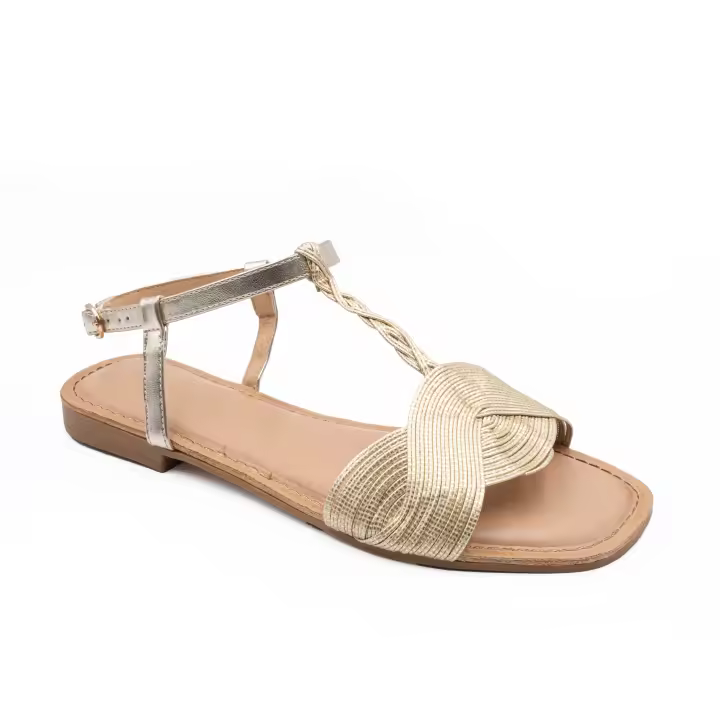 Sandalias Planas Tiras Trenzadas para Mujer - 1