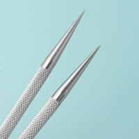 2pcs Herramienta De Manicura Y Pedicura De Acero Inoxidable Doble Final Pusher De Cutícula Eliminador De Uñas Y Pies - details 4