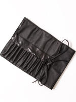 Estuche Plegable De PU Negro Para Maquillaje Organizador De Cosméticos Multipropósito Bolsa De Almacenamiento De Cepillos De Maquillaje - details 5