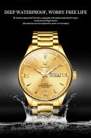 Reloj De Hombre Clásico OLEVS 9806 Escala Romana Con Fecha Y Día De La Semana Acero Inoxidable Resistente Al Agua Para Negocios - details 8