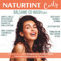 Naturtint Bálsamo Co-Wash | Rizos definidos | Limpia, Acondiciona y Desenreda, Volumen y Brillo, Controla el Encrespamiento, Cabello Nutrido y Definido, Activador de Rizos, Apto para el Método Curly, 98,6% Ingredientes Naturales, 330ml - details 1