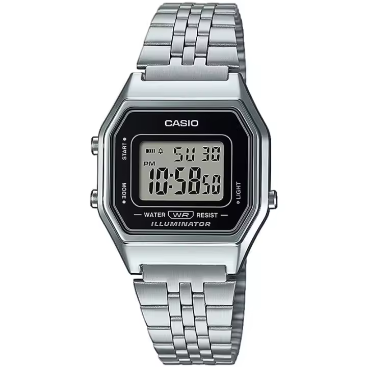RELOJ CASIO LA680WEA-1EF PARA MUJER RETRO VINTAGE TAMAÑO MEDIANO Y ESFERA NEGRA - 1