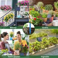Nueva Sistema De Riego Solar DIY Cinta De Riego Por Goteo Cuadrada Con 10 Cabezales Adecuado Para Jardines Courtyards Y Jardines - details 4